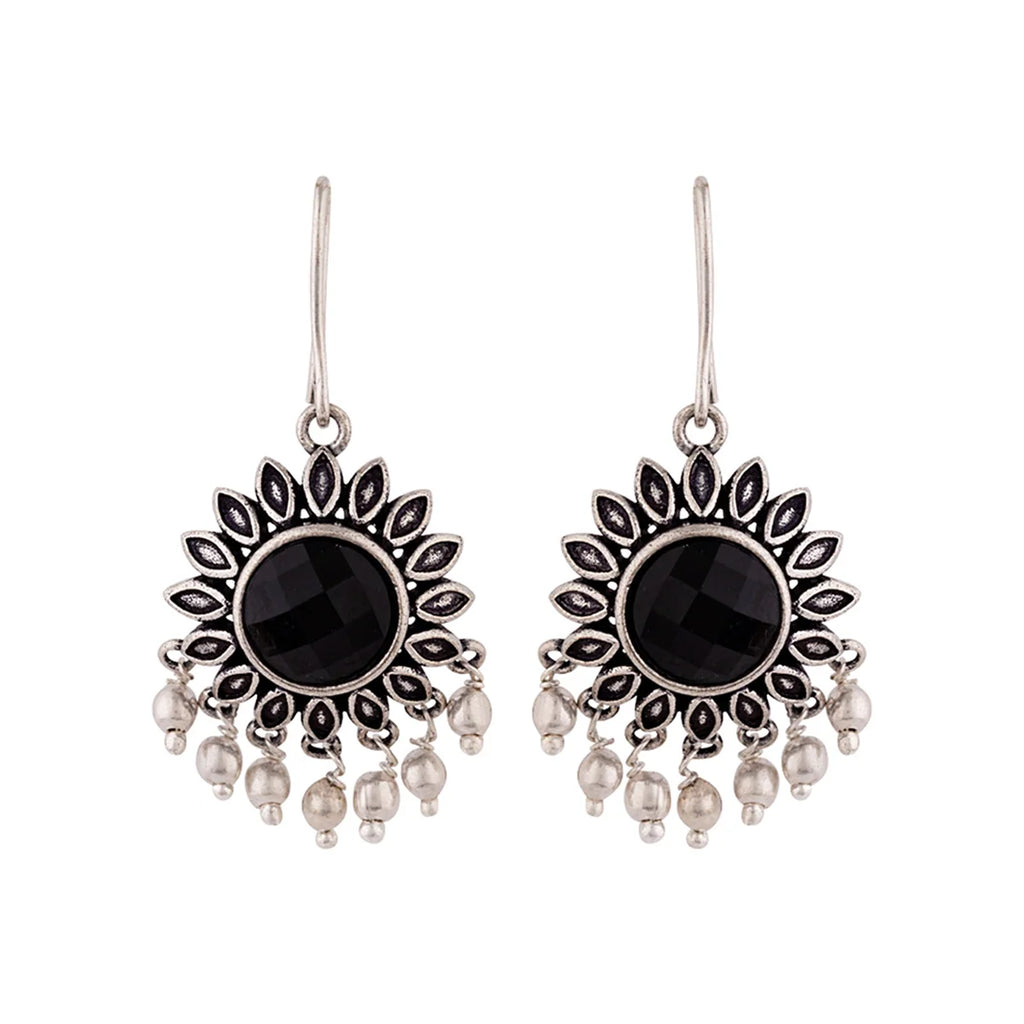 Work Essentials Round Cut Gem Earrings