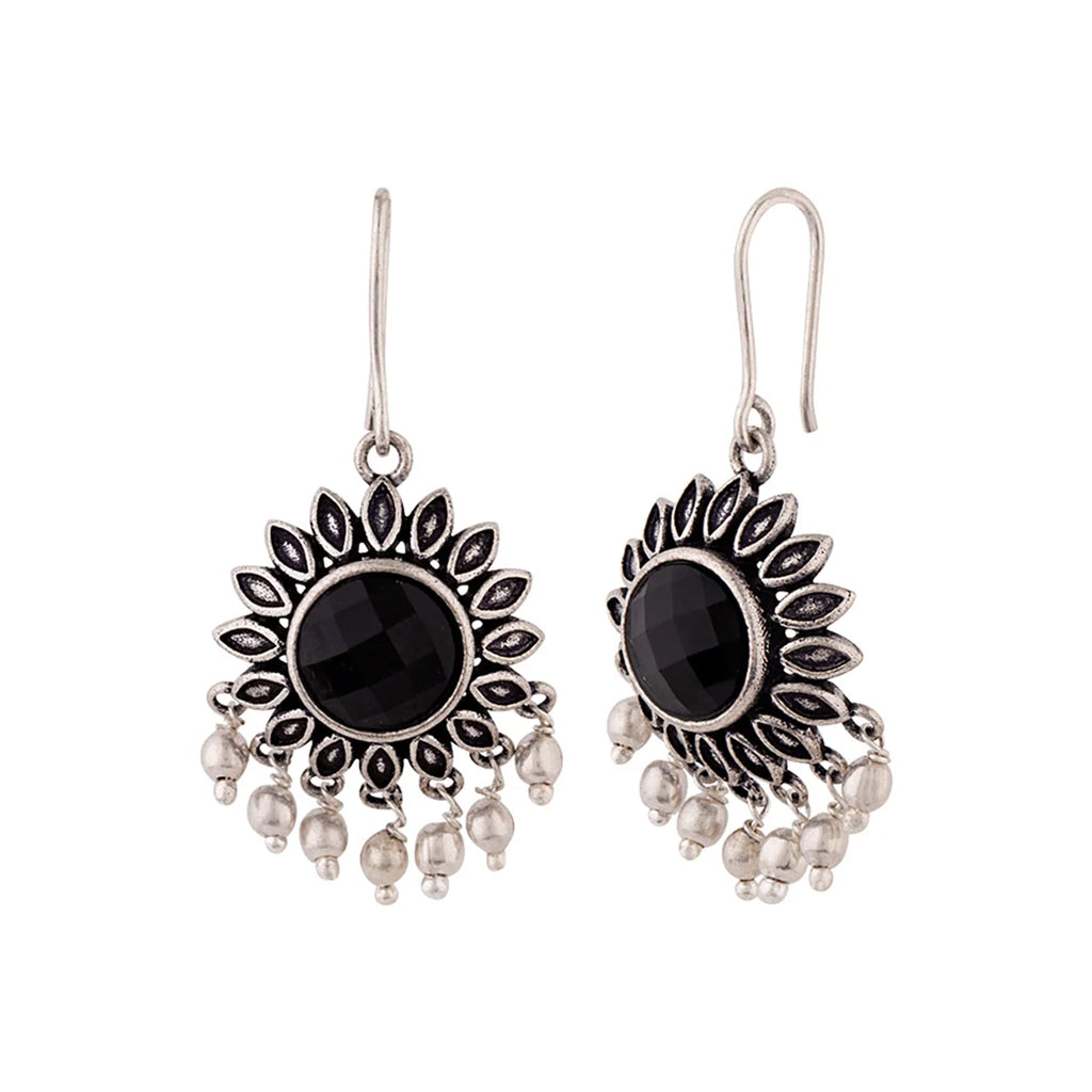 Work Essentials Round Cut Gem Earrings